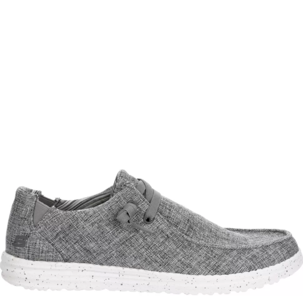 Men SKECHERS Canvas^ Mens Melson-Chad Slip On Sneaker