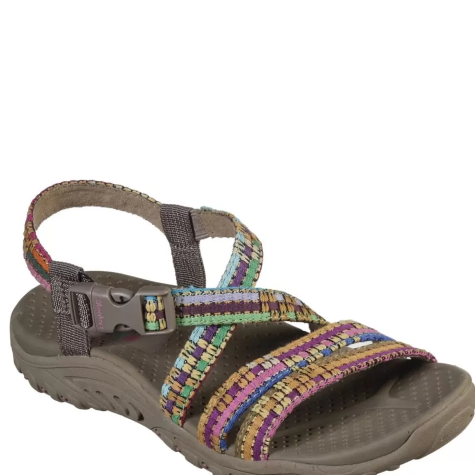 Women SKECHERS Outdoor Sandals^ Womens Reggae Sew Me Outdoor Sandal