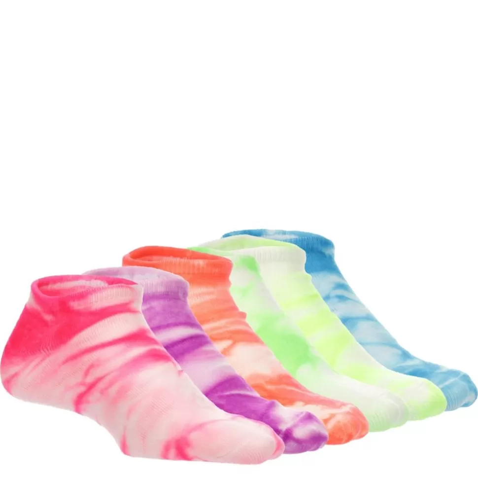 SOF SOLE Accessories^ Girls Tie Dye No Show Socks 6 Pairs