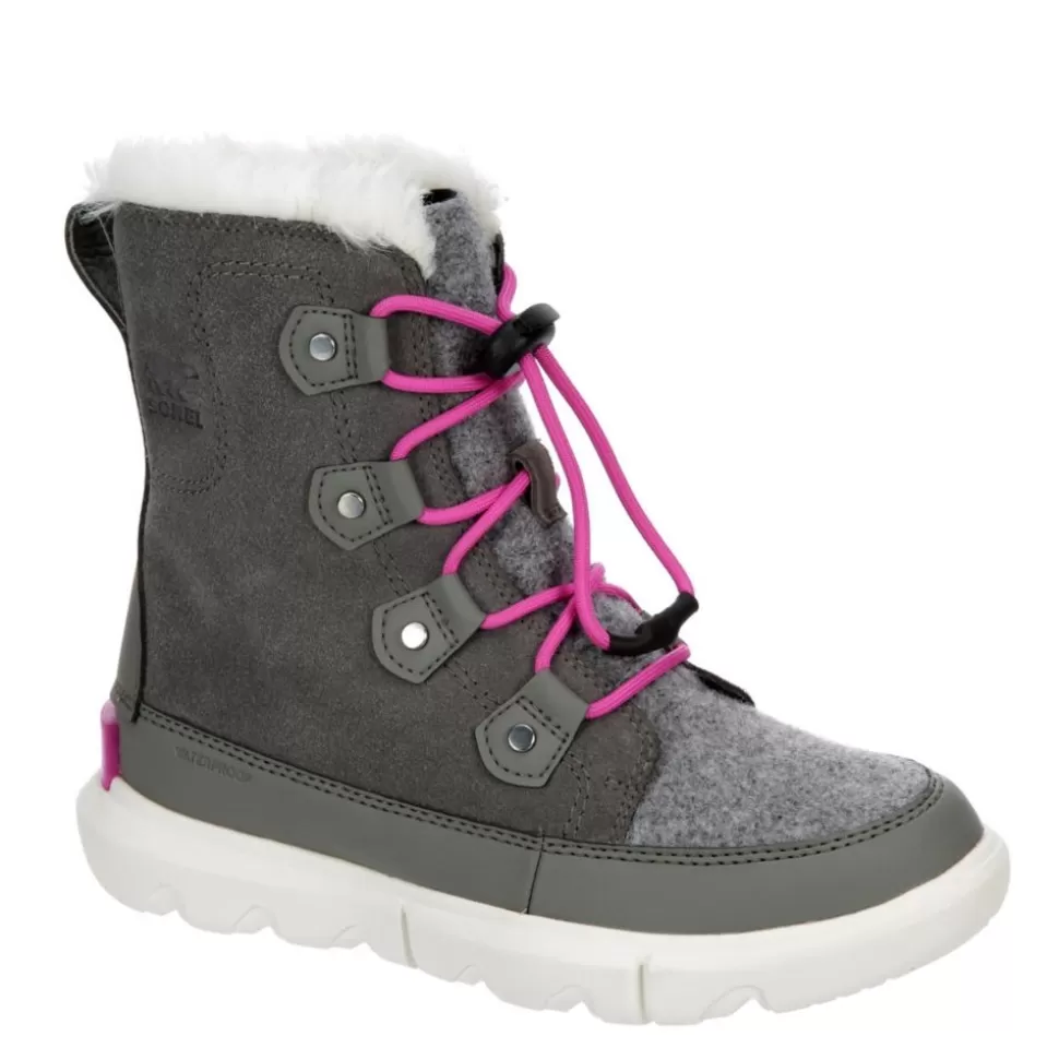 SOREL Boots^ Girls Little-Big Kid Explorer Youth Lace Snow Boot