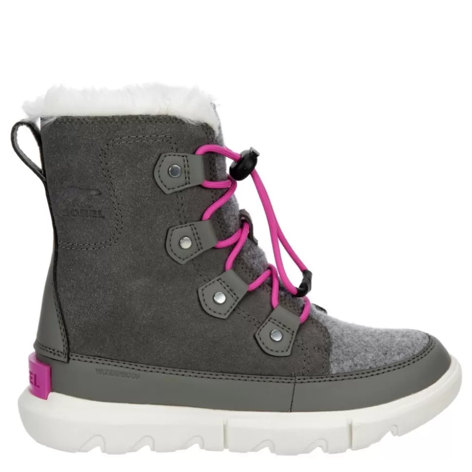 SOREL Boots^ Girls Little-Big Kid Explorer Youth Lace Snow Boot