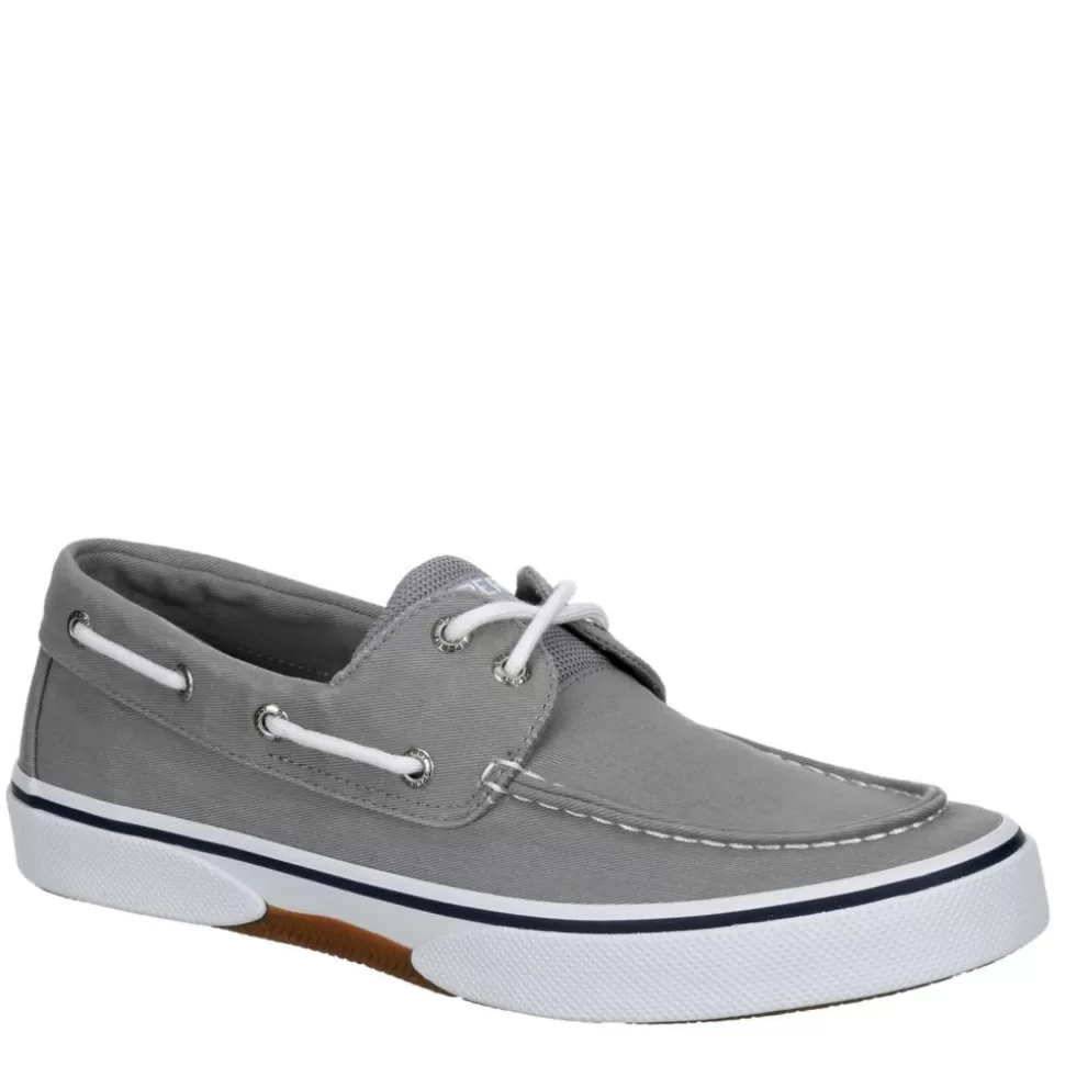 Men SPERRY Canvas^ Mens Halyard 2-Eye Slip On Sneaker