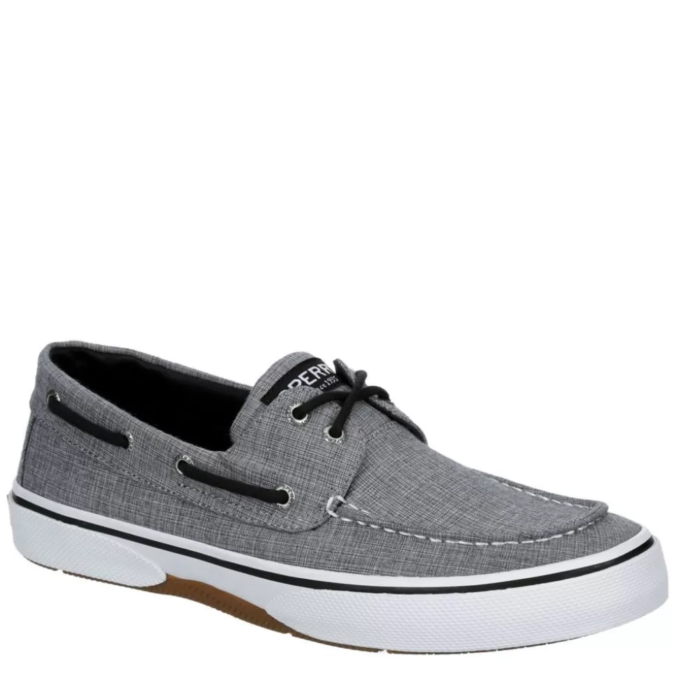 Men SPERRY Canvas^ Mens Halyard 2-Eye Slip On Sneaker