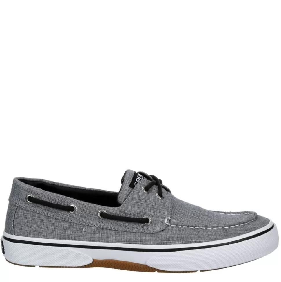 Men SPERRY Canvas^ Mens Halyard 2-Eye Slip On Sneaker