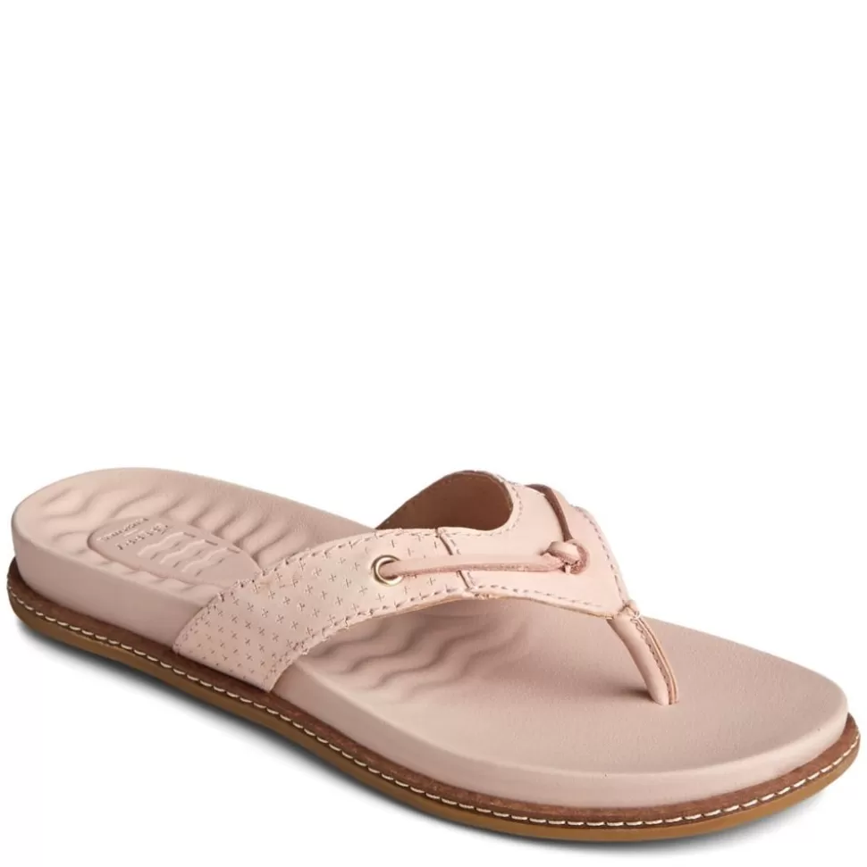 Women SPERRY Flat Sandals^ Womens Waveside Plushwave Flip Flop Sandal