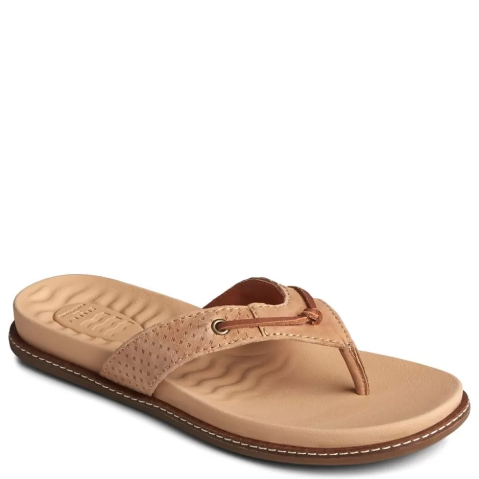 Women SPERRY Flat Sandals^ Womens Waveside Plushwave Flip Flop Sandal