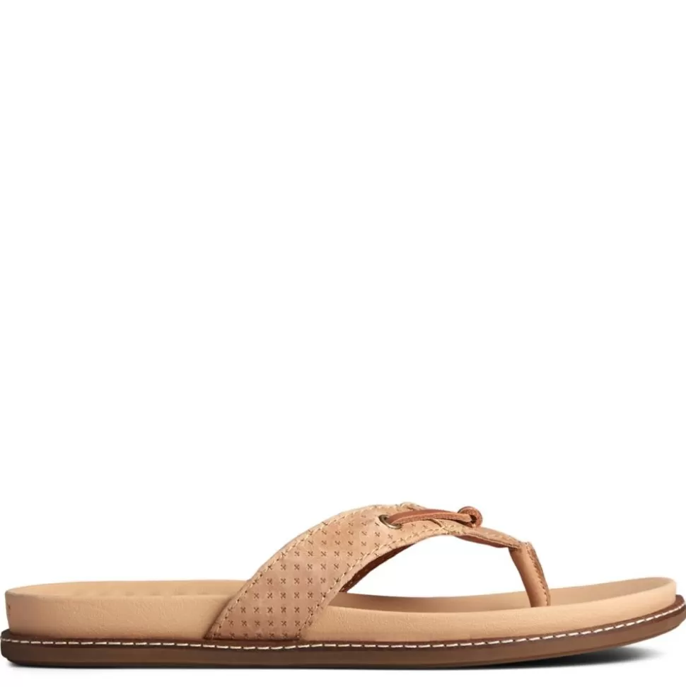 Women SPERRY Flat Sandals^ Womens Waveside Plushwave Flip Flop Sandal