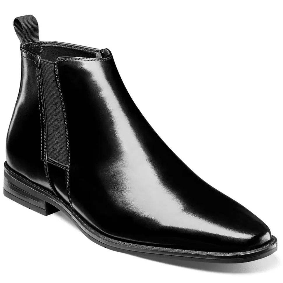 Men STACY ADAMS Chelsea Boots^ Mens Knox Plain Toe Chelsea Boot