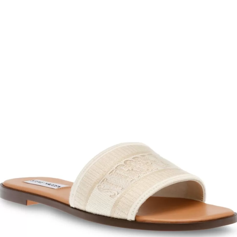 Women STEVE MADDEN Flat Sandals^ Womens Knox Flat Slide Sandal