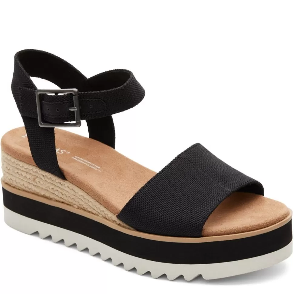 Women TOMS Platform Sandals^ Womens Diana Wedge Sandal