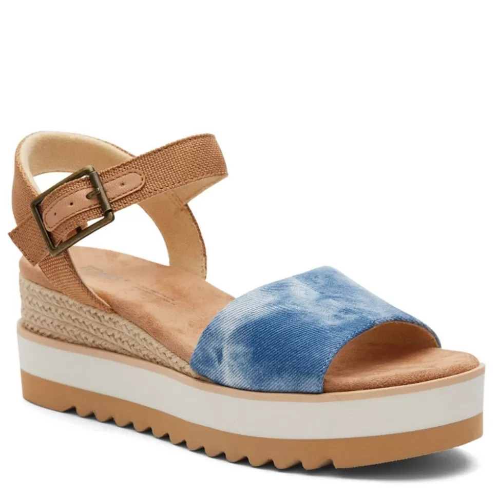 Women TOMS Platform Sandals^ Womens Diana Wedge Sandal