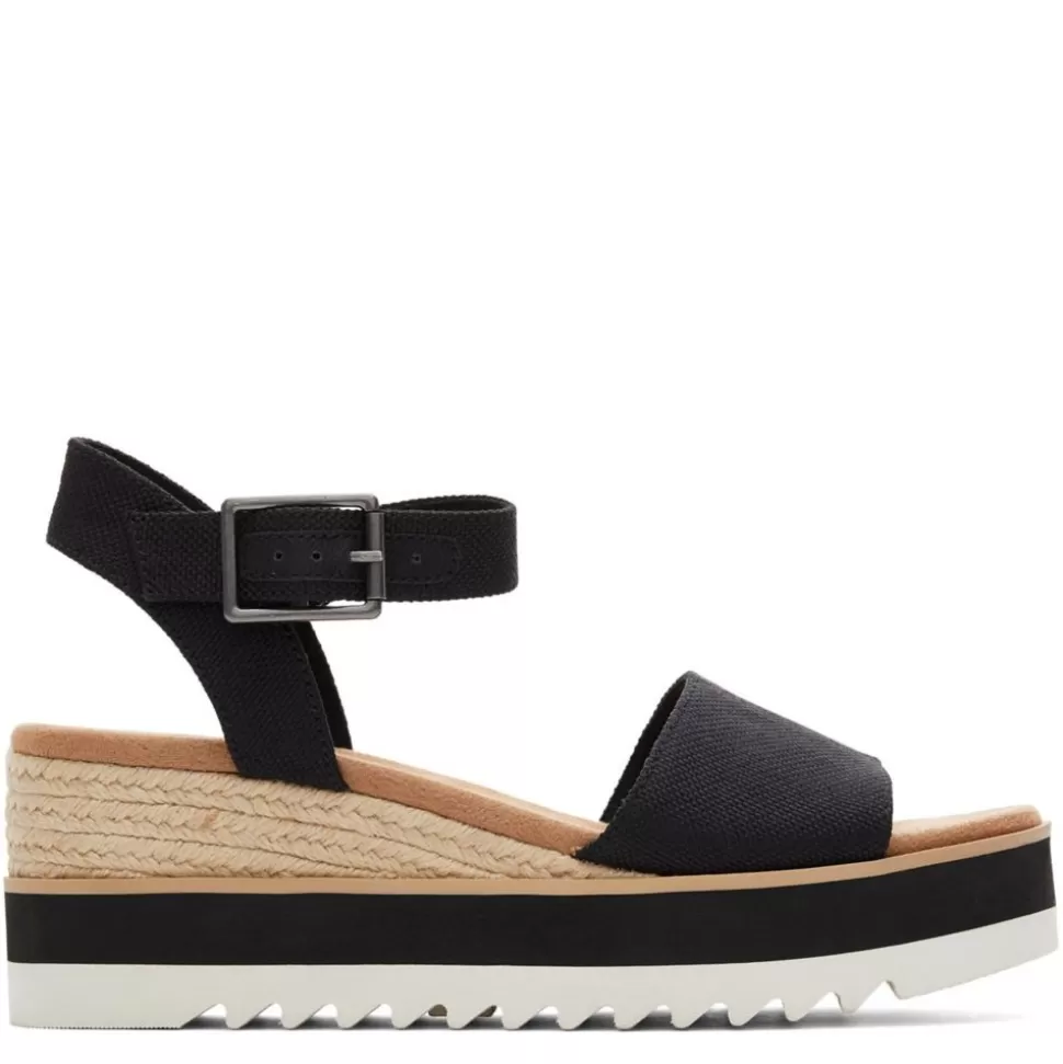 Women TOMS Platform Sandals^ Womens Diana Wedge Sandal