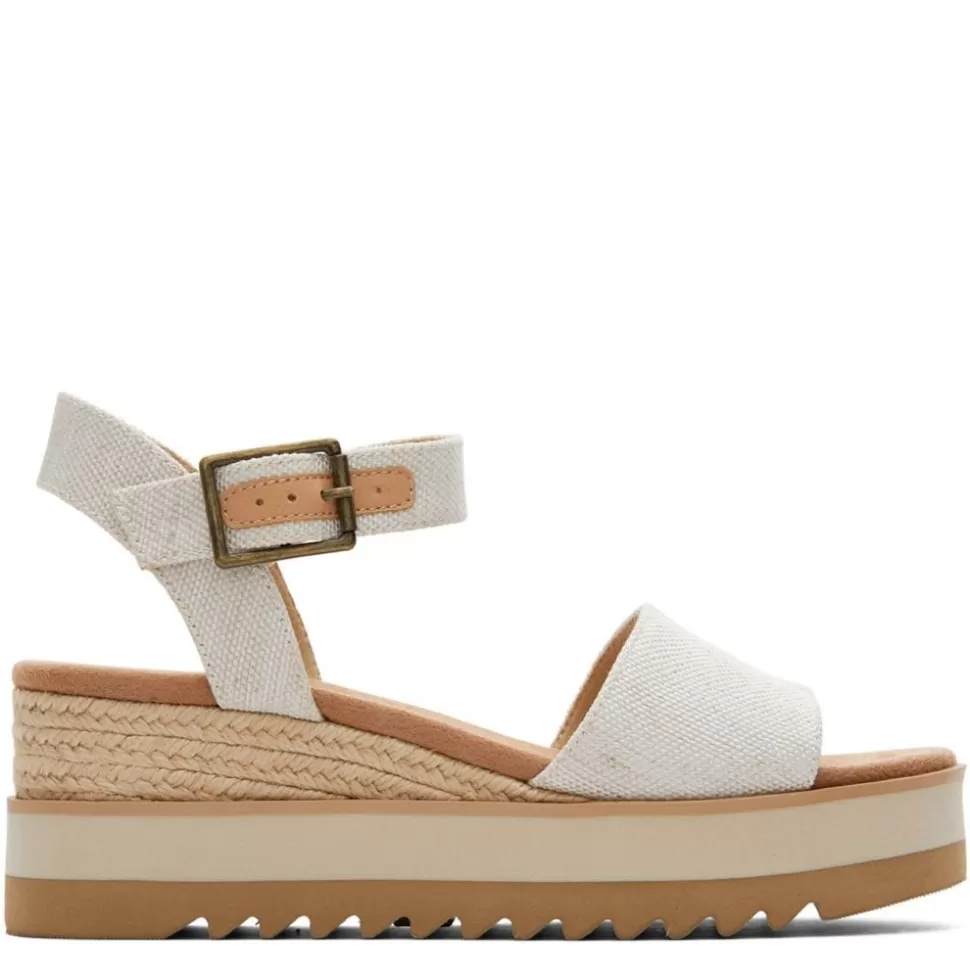 Women TOMS Platform Sandals^ Womens Diana Wedge Sandal