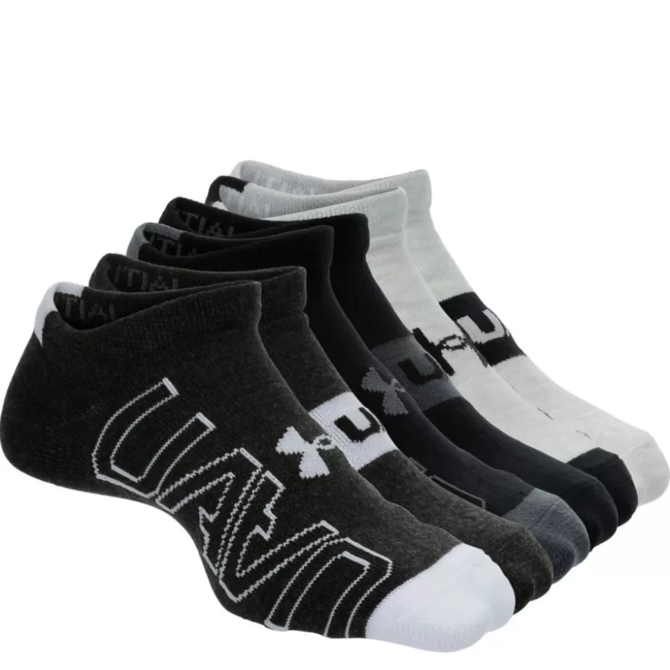 UNDER ARMOUR Accessories^ Boys Essential Lite No Show Socks 6 Pairs