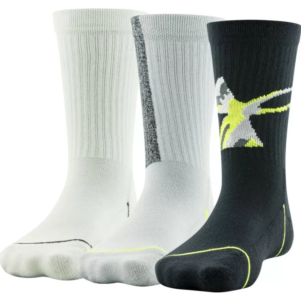 UNDER ARMOUR Accessories^ Boys Phenom Crew Socks 3 Pairs