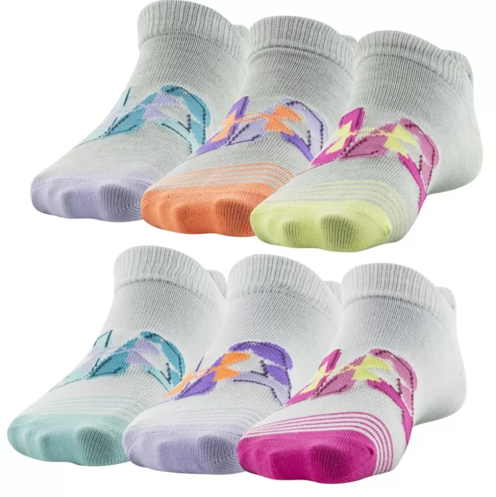 UNDER ARMOUR Accessories^ Girls Essential No Show Socks 6 Pairs