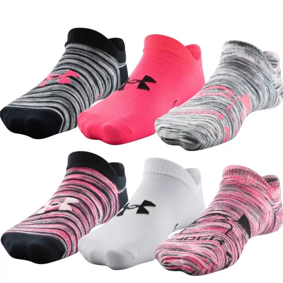 UNDER ARMOUR Accessories^ Girls Essential No Show Socks 6 Pairs