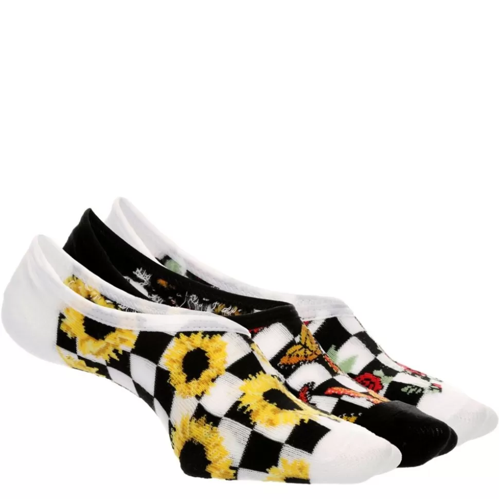 VANS Accessories^ Girls Floral Flutterfly Check Canoodle Liner Socks