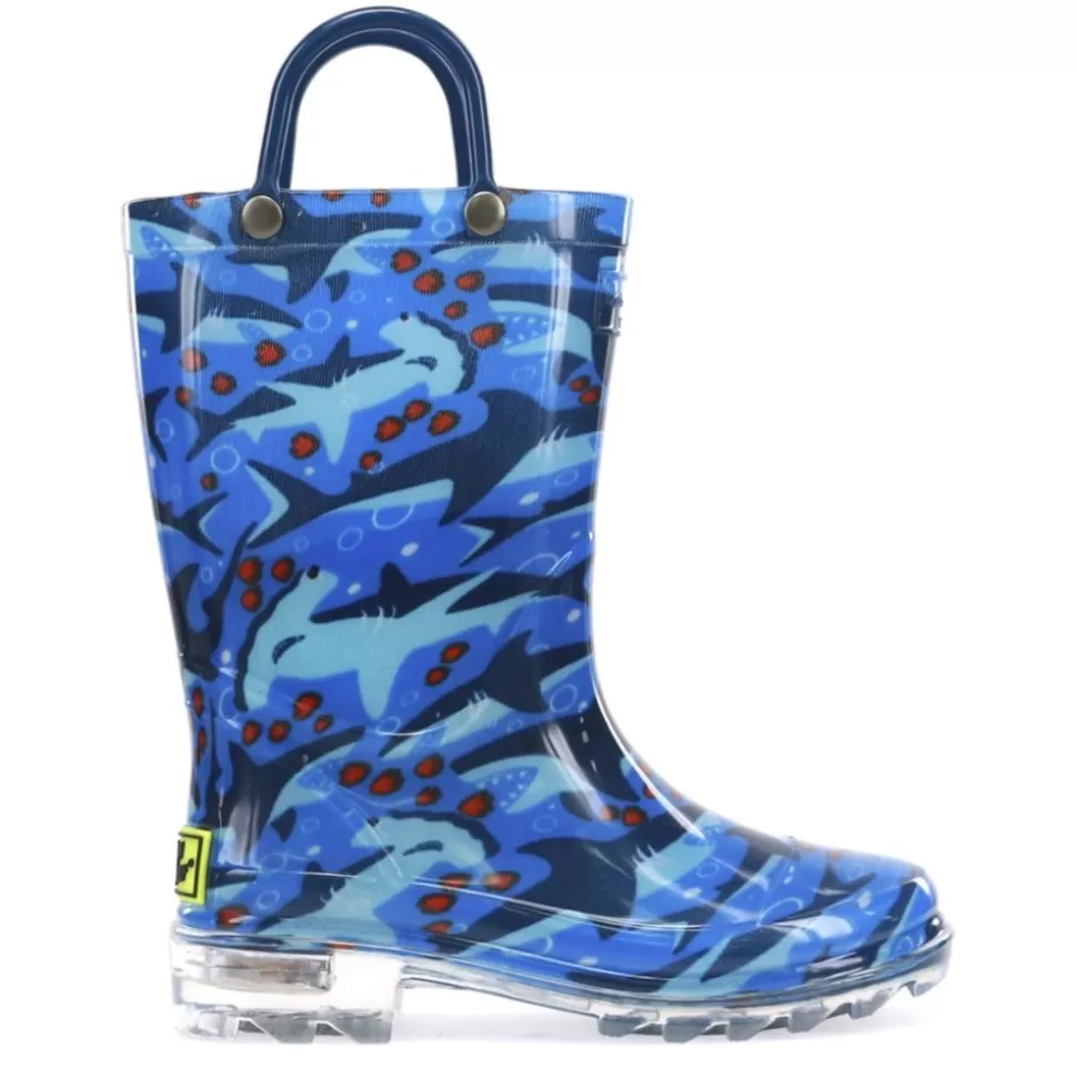 WESTERN CHIEF Boots^ Boys Toddler Shark Chase Rain Boot