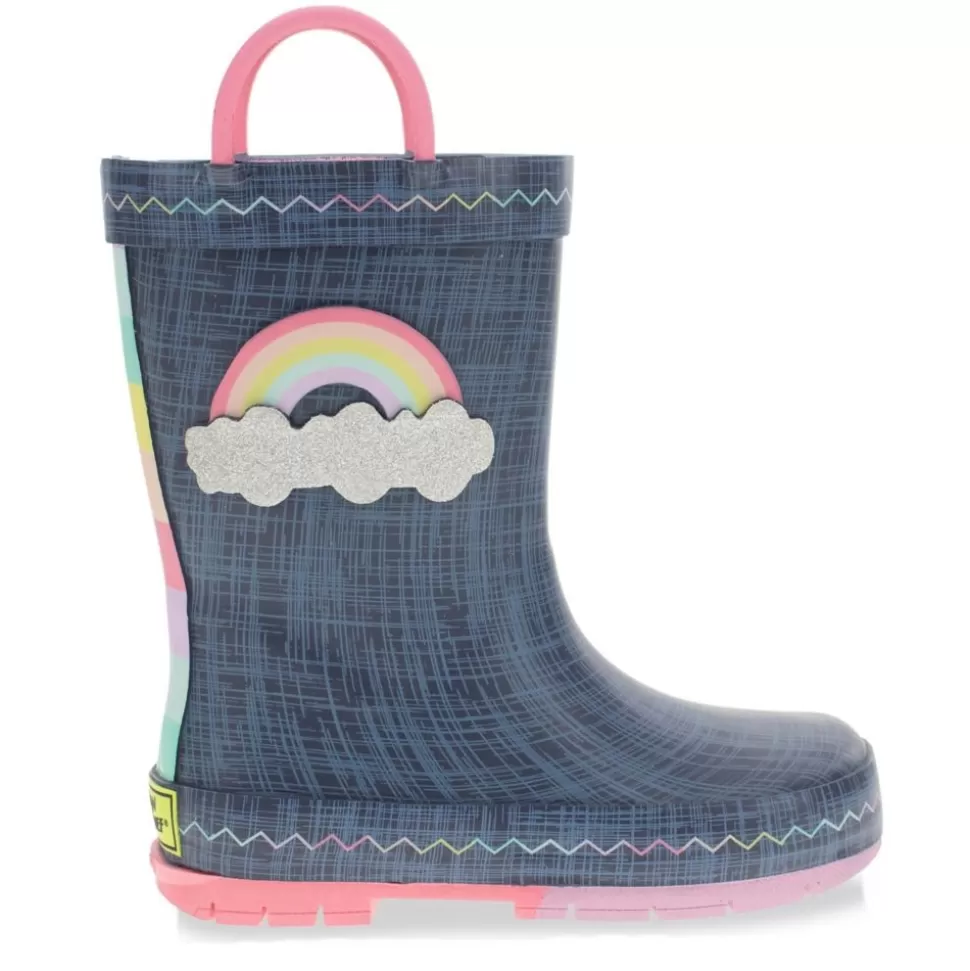 WESTERN CHIEF Boots^ Girls Toddler Jean Patch Rain Boot